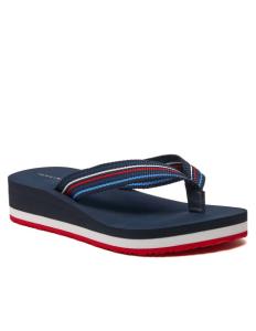 ქალის ჩუსტი Tommy Hilfiger - WEDGE STRIPES BEACH SANDAL