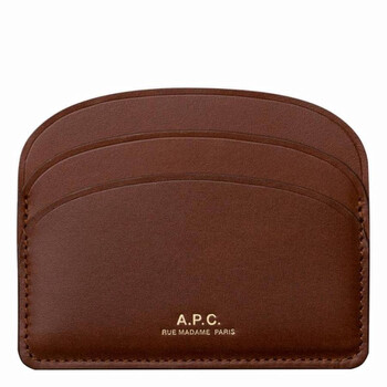 A.P.C Hazelnut DemiLune Cardholder