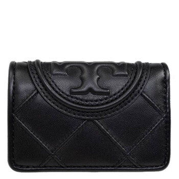 Black Fleming Soft Small Flap Wallet