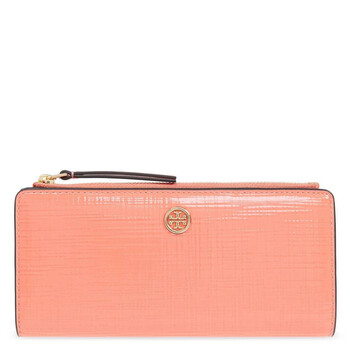 Coral Crush Patent Leather Robinson Zip Wallet