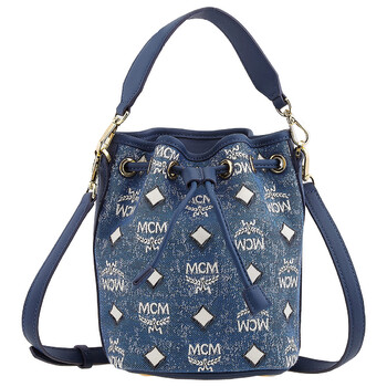 Dessau Drawstring In Vintage Denim Jacquard  Blue