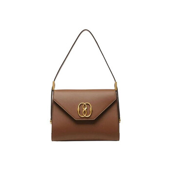 Emblem Trapeze Leather Top Handle Bag