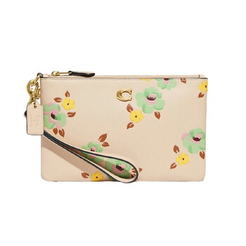 Floral Print Small Wristlet Wallet