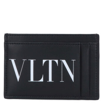 Garavani Vltn Logo Calf Leather Card Case