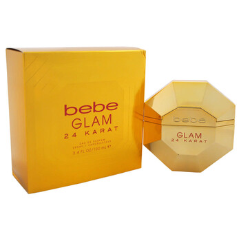 Glam 24 Karat by Bebe for Women  3.4 oz EDP Spray