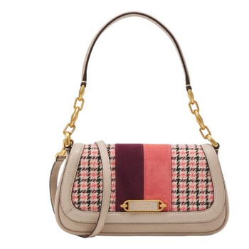 Gramercy Racing Stripe Plaid Twill Small Flap Shoulder Bag