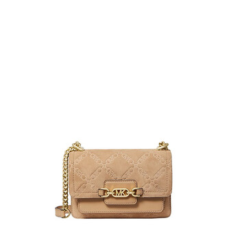 Heatehr Empire Logo Embossed Crossbody Bag