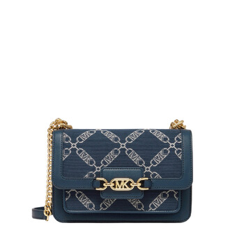 Heather Logo Jacquard Crossbody Bag