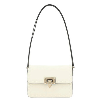 Ivory Rockstud Shoulder Bag