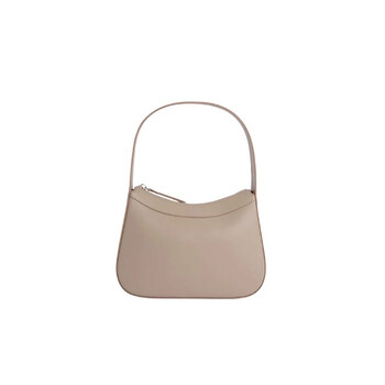 Kiki Debossed Box Calf Leather Shoulder Bag