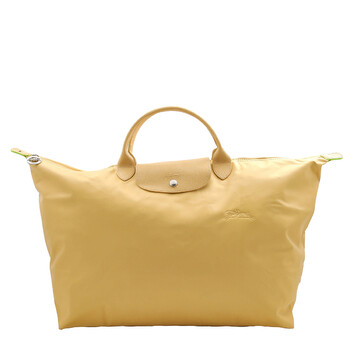 Le Pliage S Green Canvas Travel Bag  Wheat