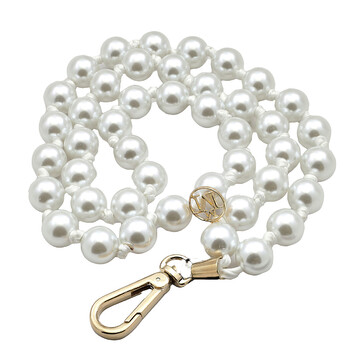 Martine White Pearls Shoulder Strap