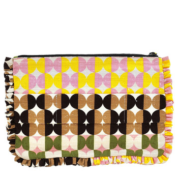 Mezzaluna Printed Clutch