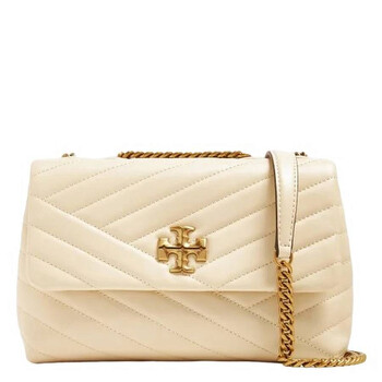 New Cream Kira Chevron Small Convertible Shoulder Bag