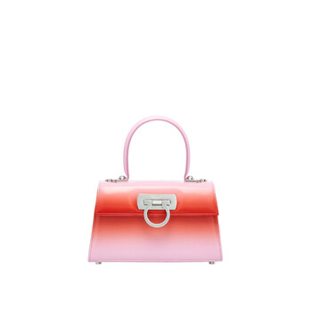 Ombre Leather Iconic Top Handle Bag