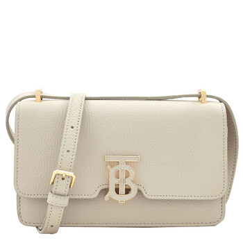 TB Elongated Leather Shoulder Bag