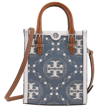 T Monogram Mini Jacquard Shoulder Bag