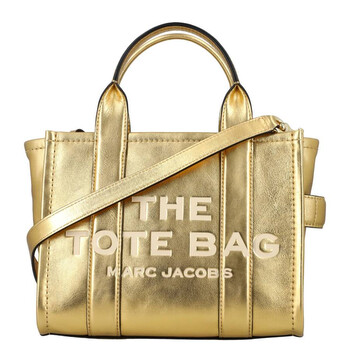 The Small Tote Bag In Metallic Leather