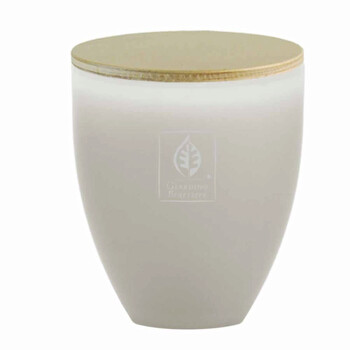 White Musk Precious Glass Scented Candle In Glass