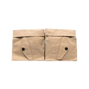 Beige Cotton Gabardine Pocket Belt