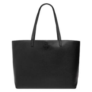 Black McGraw Pebbled Leather Tote Bag