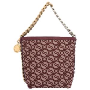 Burgundy SWave Monogram Bucket Bag