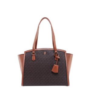 Coated Canvas And Leather Tote