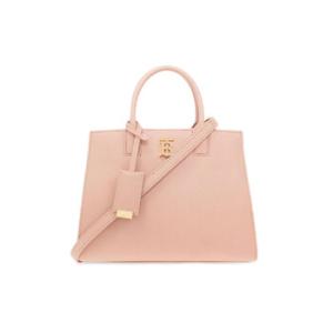 Dusky Pink Mini Frances Leather Tote Bag