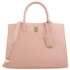 Dusky Pink Small Frances Leather Tote Bag