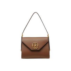 Emblem Trapeze Leather Top Handle Bag