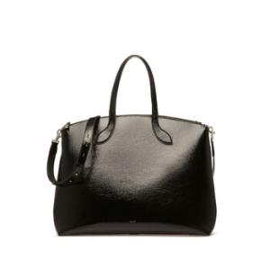 Holdalls Leather Tote in Black