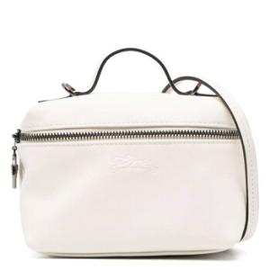 Le Pliage Xtra XS Leather Vanity Bag In Ecru