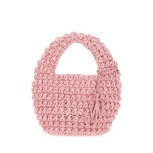 Pink Knit Popcorn Handbag