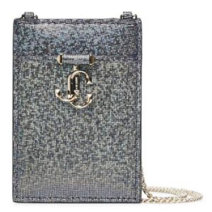 Platinum SilverLight Gold Glitter ChainStrap Cardholder