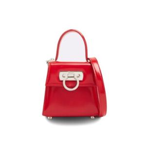 Red Micro Iconic Top Handle Bag