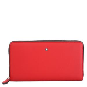 Red Sartorial Wallet 12 cc Zip Around