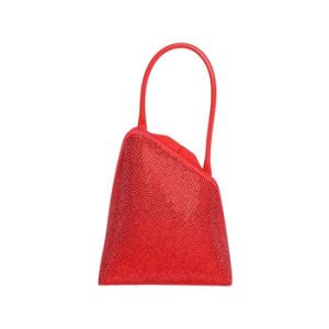 Red Sunset Crystal And Black Top Handle Bag