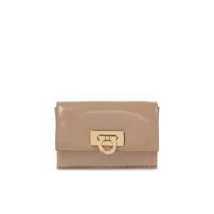 Salvatore Ferragamo Card Case With Gancini Clasp