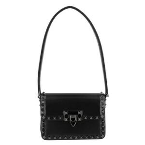 Small Smooth Leather Rockstud Shoulder Bag