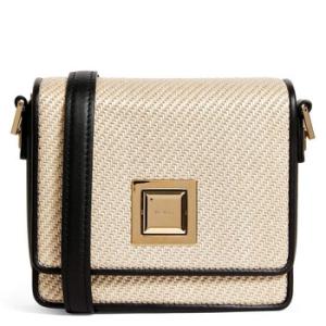 Straw MM Shoulder Bag In Sand