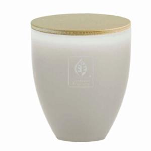 White Musk Precious Glass Scented Candle In Glass