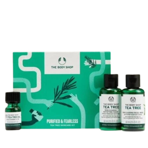 ბოდი შოპი - სასაჩუქრე ნაკრები AYR23 G2 ჩაის ხე სახის დასაბალი 60მლ. ჩაის ხის ტონიკი 60მლ. ჩაის ხის ზეთი 10მლ