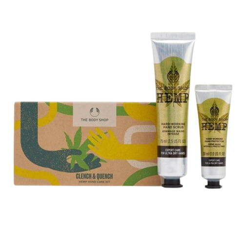 ბოდი შოპი - სასაჩუქრე ნაკრები AYR23 G2 კანაფი ხელის სკრაბი 75მლ. ხელის კრემი 30მლ