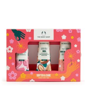 ბოდი შოპი - სასაჩუქრე ნაკრები AYR23 G2 სამეული ხელის ბალზამი შია 30მლ. ხელის კრემი 30მლ ბრიტანული ვარდი. ვარდისფერი გრეიფრუტი