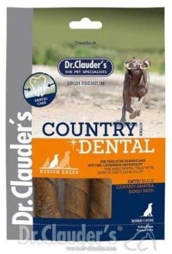 Dr. Clauder's, dental, ზრდასრული ძაღლის სასუსნაო იხვის ხორცით, 120 გრ