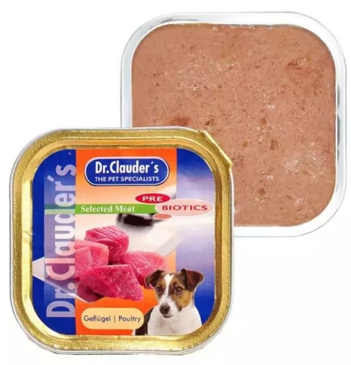Dr. Clauder's, ზრდასრული ძაღლის კონსერვი ფრინველის ხორცით, 100 გრ