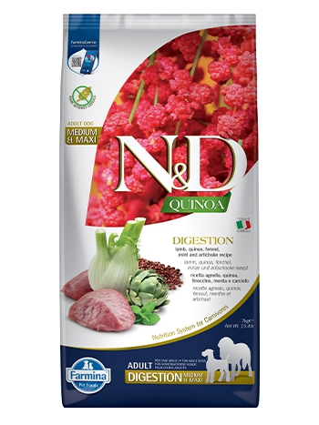 Farmina N&D Quinoa, მშრალი საკვები ძაღლებისთვის, ბატკნის ხორცით, 7 კგ