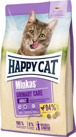 Happy Cat, მშრალი საკვები კატების საშარდე გზების ჯანმრთელობისთვის, ქათმით, 1.5 კგ
