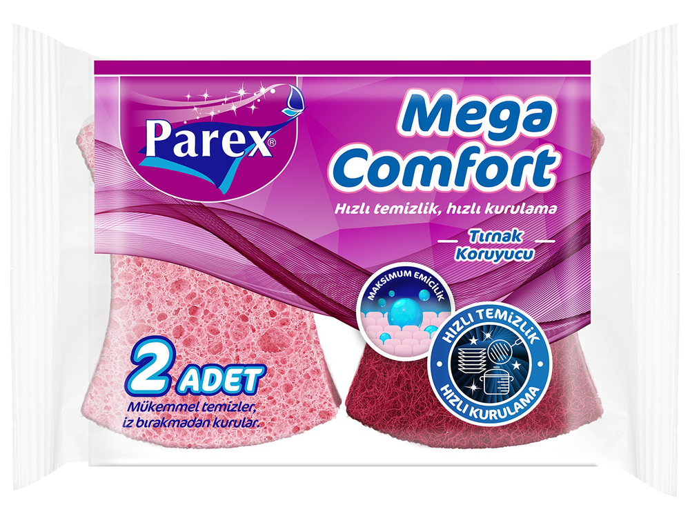 Parex Mega Comfort, საწმენდი ღრუბელი, 2 ც.