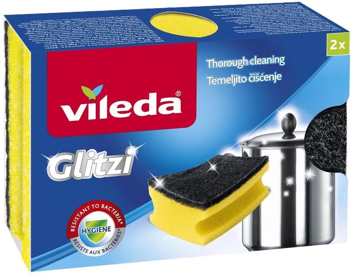 Vileda Glitzi, ჭურჭლის საწმენდი ღრუბელი, 2 ც.